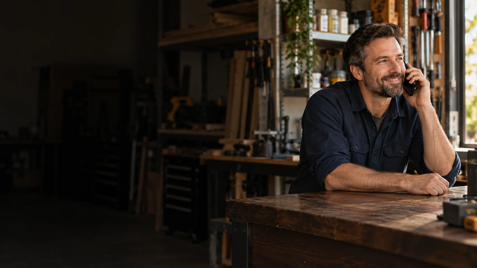 Business owner in a workshop